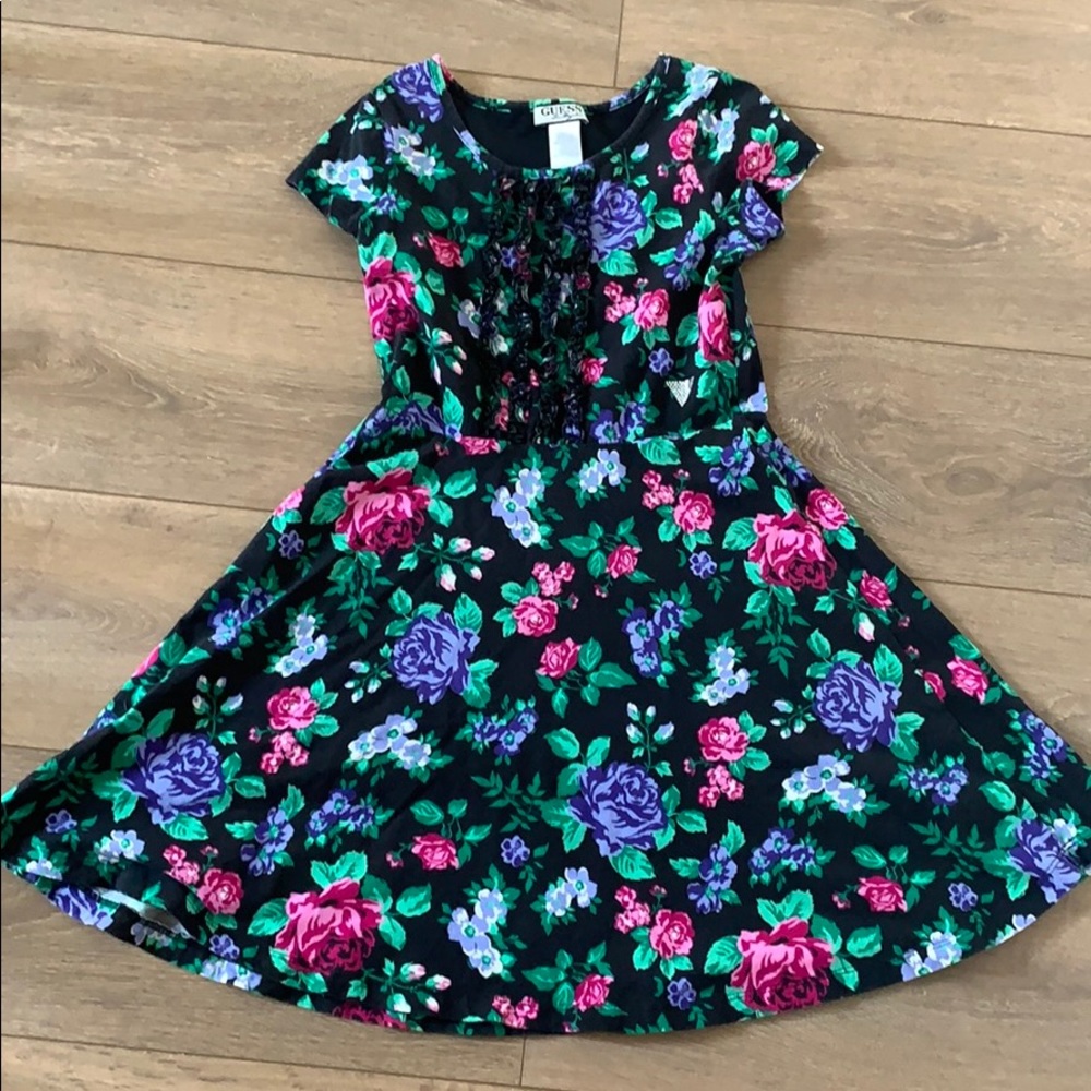 BOGO Guess girls floral dress sz L (14)